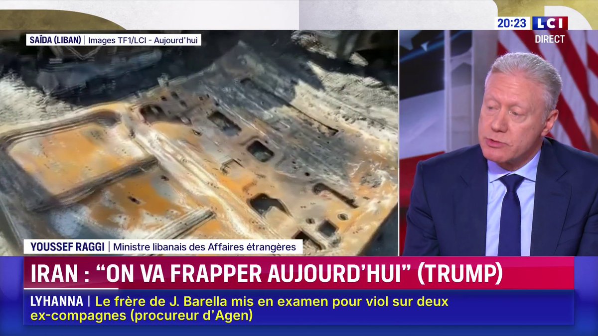 🗣️ "Le Hezbollah a entraîné le Liban dans une guerre dont nous n’arrivons pas à sortir. De plus, l’option militaire a prouvé son inefficacité" 💬 Youssef Raggi, ministre des Affaires étrangères du Liban