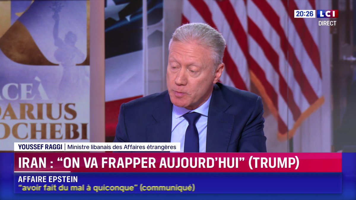 🗣️ "Faire la différence entre la branche politique et la branche militaire du Hezbollah n’est absolument pas réaliste. Le Hezbollah est une seule et même entité au service de l’Iran, qui déstabilise le Moyen-Orient" 💬 Youssef Raggi, ministre libanais des Affaires étrangères