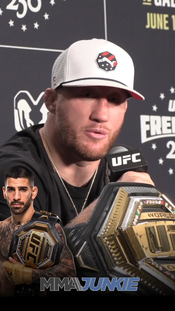 Justin Gaethje says Ilia Topuria has "backed himself into a corner" with his #UFCWhiteHouse prediction. "When we go to the second round, how's he going to justify that to himself?"