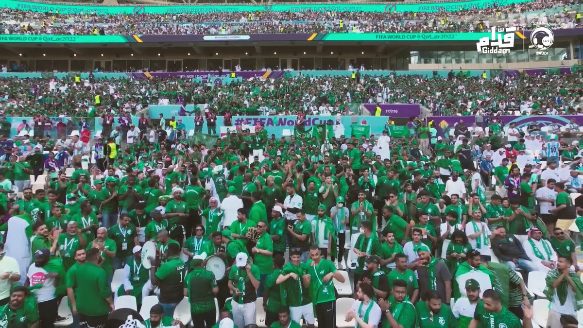 بنفس الروح.. قدام يا صقورنا 🦅💚 أيام قليلة تفصلنا عن المونديال السابع 🤩 للاطلاع على تفاصيل حملتنا 🌎🔽 🔗- #قدام_بنفس_الروح | #FIFAWorldCup