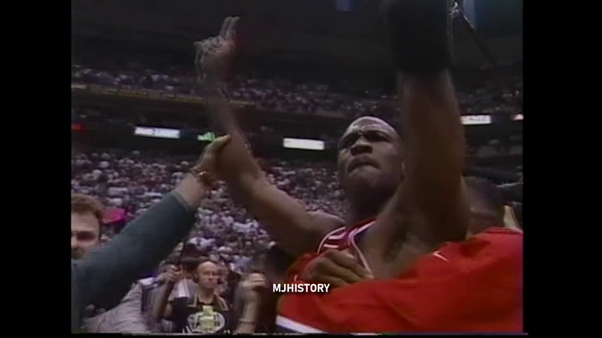 Game 6 of the 1998 Finals: Forty one seconds. That is all Michael Jordan needed to author the greatest closing sequence in NBA history. Bulls 87, Jazz 86. Jordan finished with 45 points, his teammates combined for 42, and Jordan's final shot, capping the second three-peat.