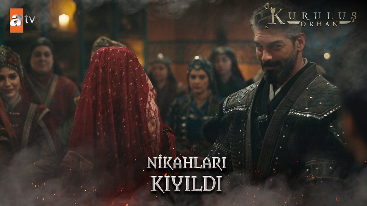 Nikahları kıyıldı! Evrenos Bey ve Fatma Hatun'un en mutlu günü... #KuruluşOrhan atv