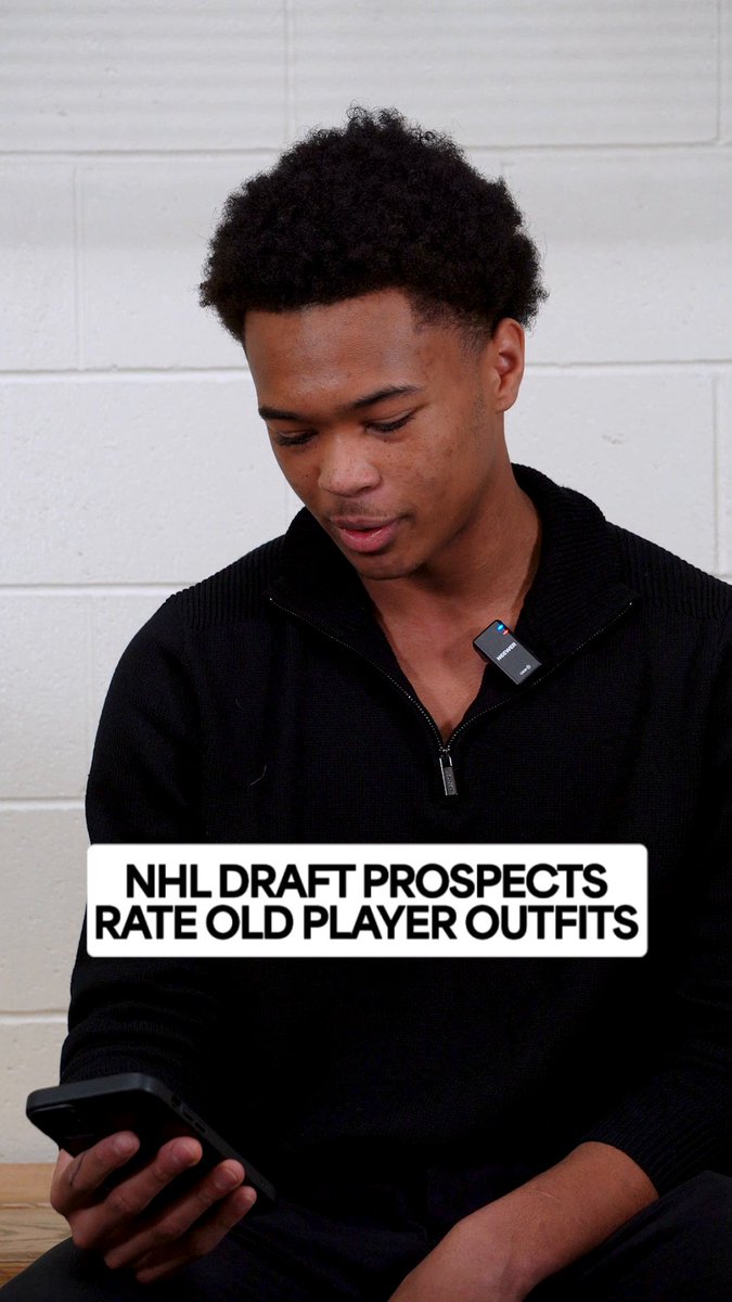 Player fashion has certainly changed over the years 😅 Top #NHLDraft prospects give their takes on old outfits!