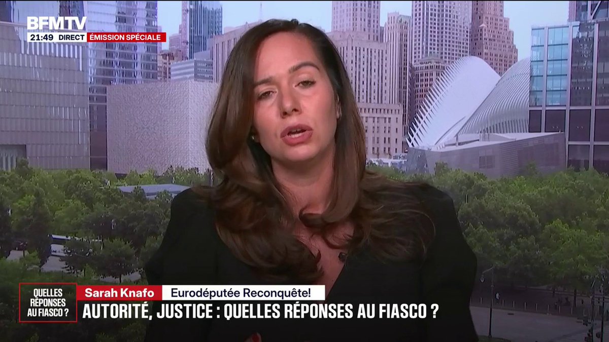 "Si un individu est dangereux, le seul endroit où il doit se trouver c'est en prison", martèle Sarah Knafo