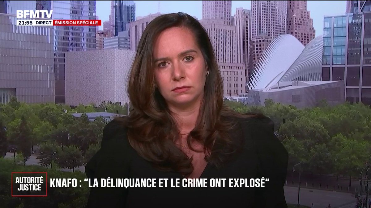 "Quelqu'un qui brûle un abribus et des poubelles, ça lui mettrait du plomb dans la tête de dormir en prison un mois", estime Sarah Knafo