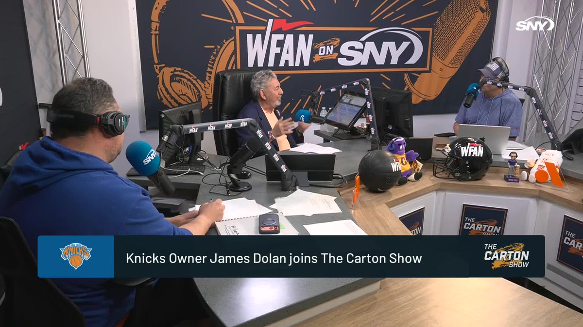 "Bryant Park was not our party. Bryant Park was the mayor's party. Why people acted up at the mayor's party, I don't know. That's not Madison Square Garden." James Dolan talks with Craig Carton and Chris McMonigle on The Carton Show about Knicks watch parties