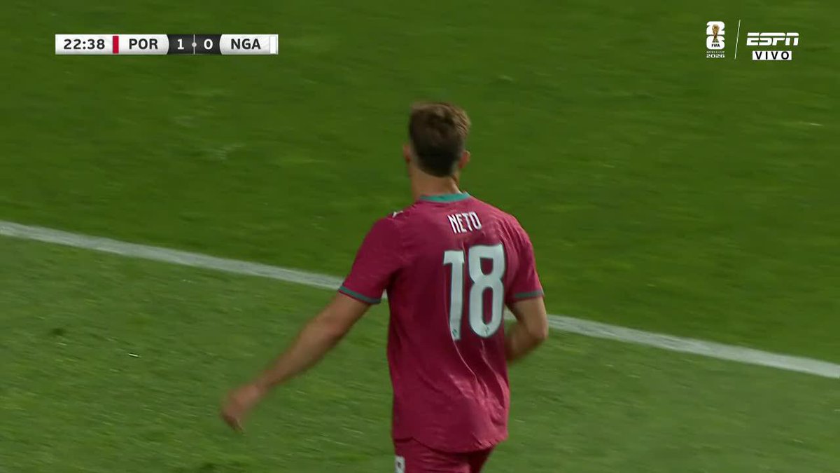 ¡QUÉ BIEN LA ARMARON! Gran juego asociado de Portugal para que Pedro Neto anote el primero en el amistoso vs. Nigeria. 📺 #DisneyPlus Plan Premium