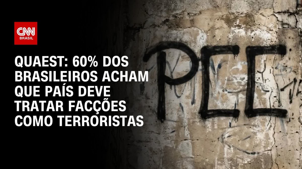 60% acham que país deve tratar facções como terroristas; assista #CNN360º