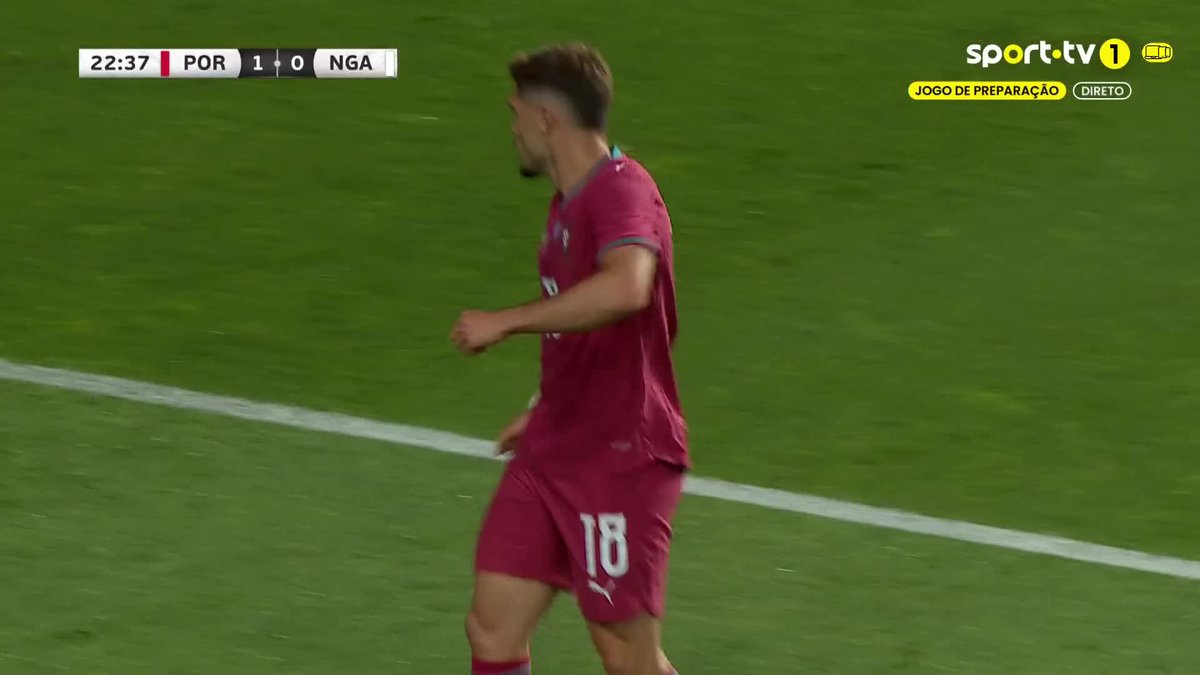 Diogo Dalot assists Pedro Neto against Nigeria ๐ต๐น (sport tv)
