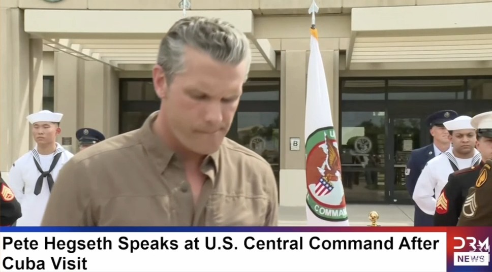 Q: If the U.S. is bombing Iran's bridges and electrical infrastructure, how would that not be a war crime? Hegseth: That's precisely the kind of disingenuous question that I'm used to from the media