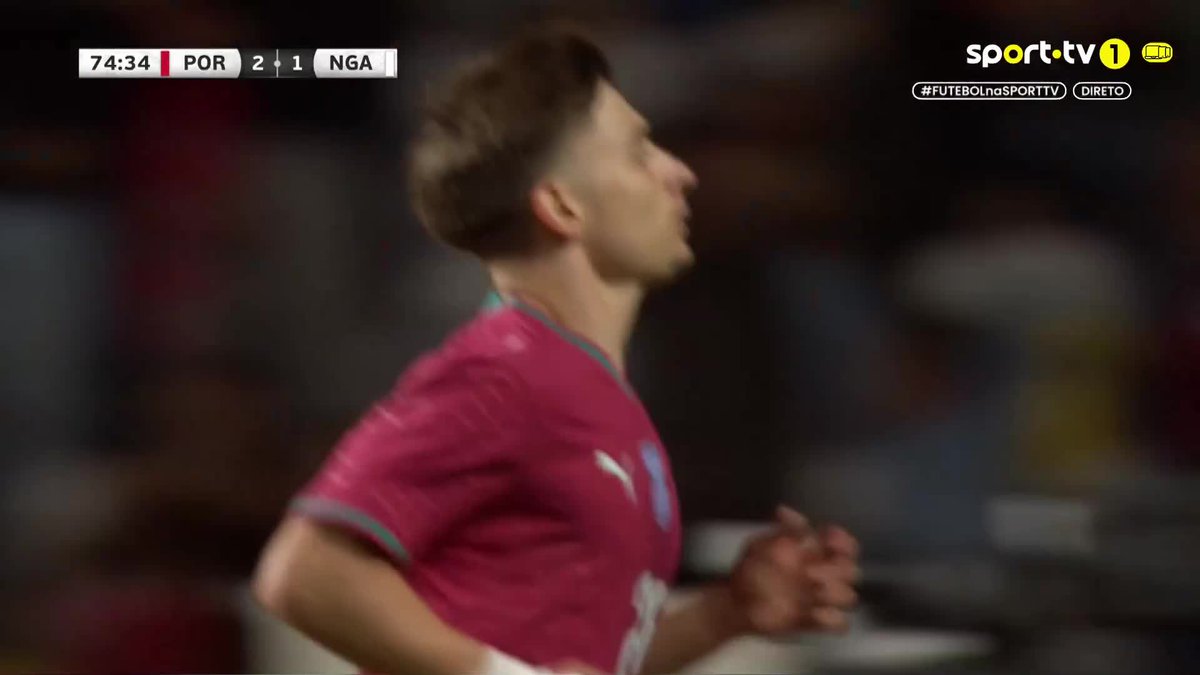 FRANCISCO CONCEIÇÃO À SUA MANEIRA 🚀 Portugal novamente na frente 😍 #sporttvportugal #FUTEBOLnaSPORTTV #JogodePreparação #Portugal #Nigéria