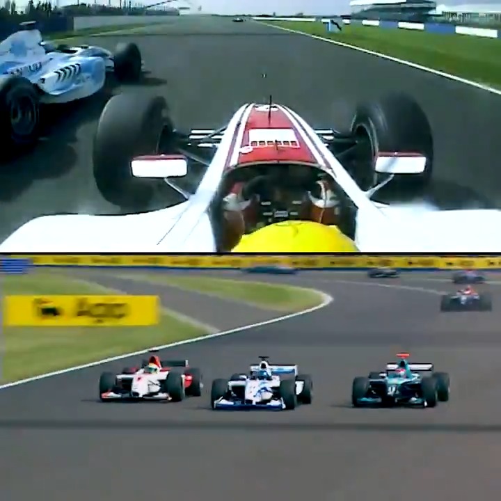 😳 Today is the 20-year anniversary of what Lewis Hamilton says is his best overtake ever. A double overtake in GP2 at Silverstone where Hamilton won the feature &amp; sprint race. You could tell he was destined for greatness.