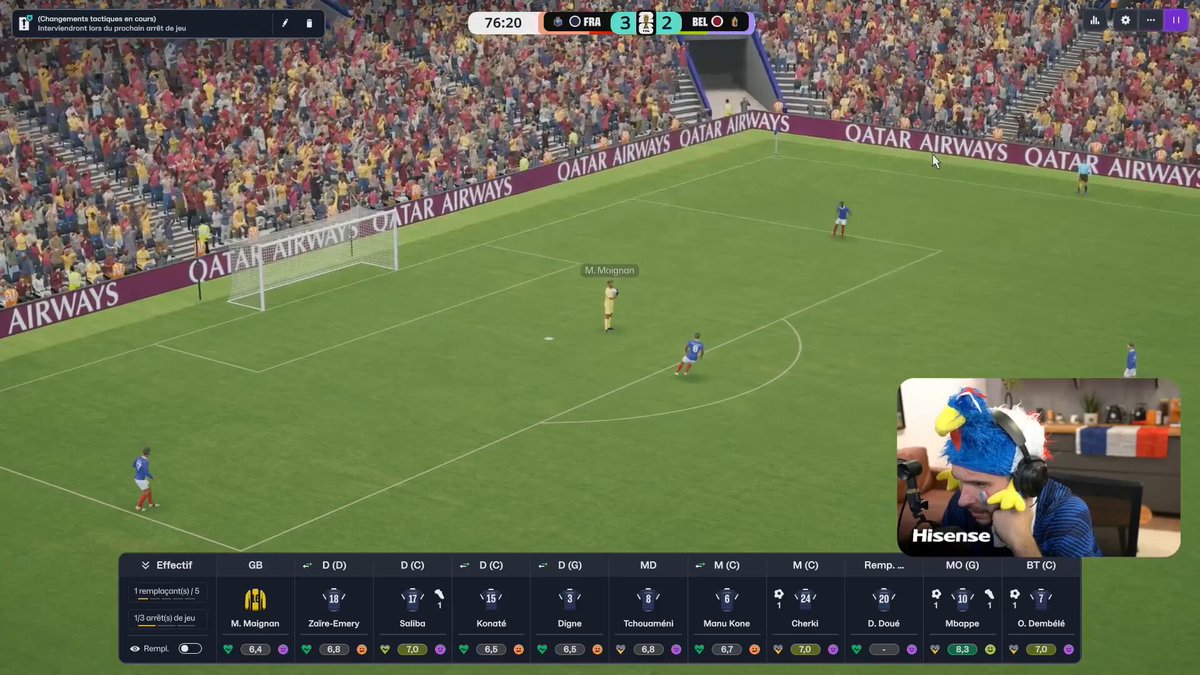 S'ils connectent comme ça IRL on est 100% champions du monde
