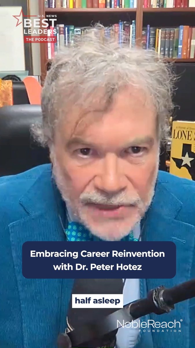 “You can’t be half asleep in your career anymore.” Dr. Peter Hotez shares advice on being intentional about your future, staying adaptable and thinking bigger about the problems you want to solve in life. Our full conversation with Dr. Hotez is out now on the Best Leaders Podcast. Watch now on YouTube at the link ( or listen wherever you get your podcasts 🎙️