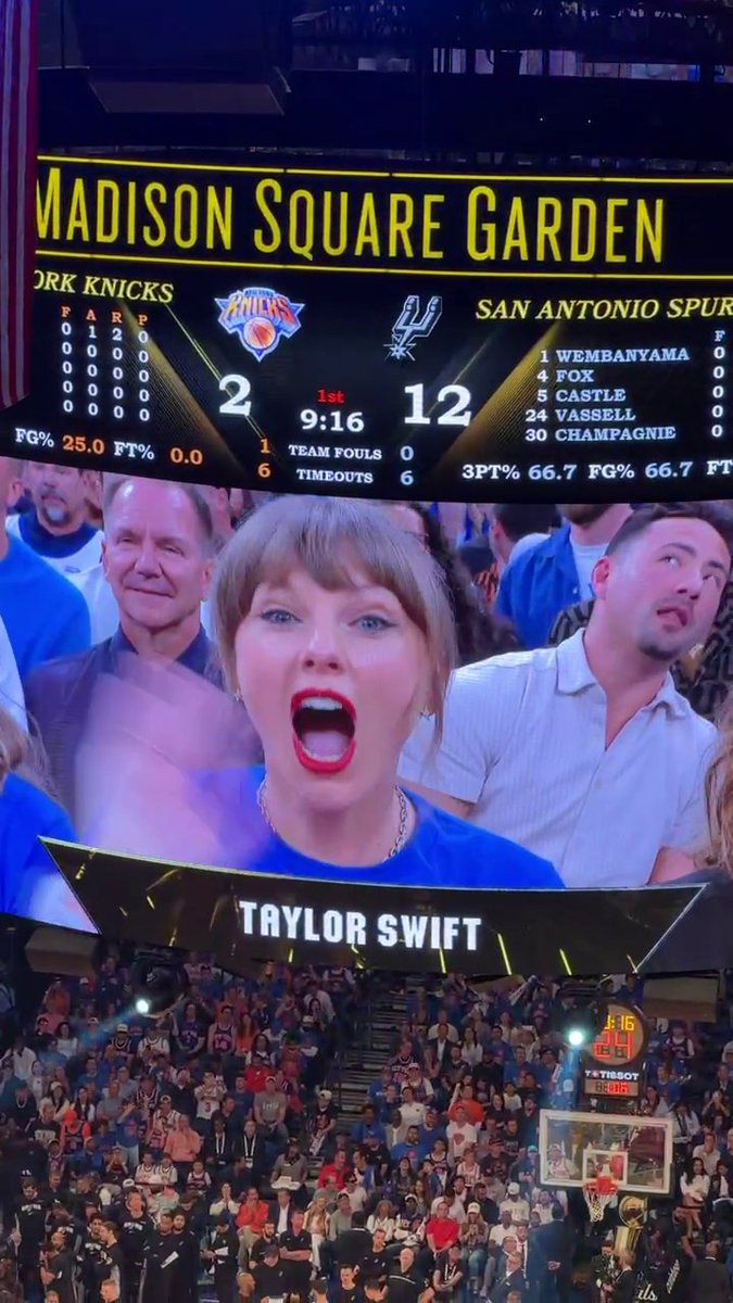 Taylor Swift in the house for Game 4 of the NBA Finals 🗽