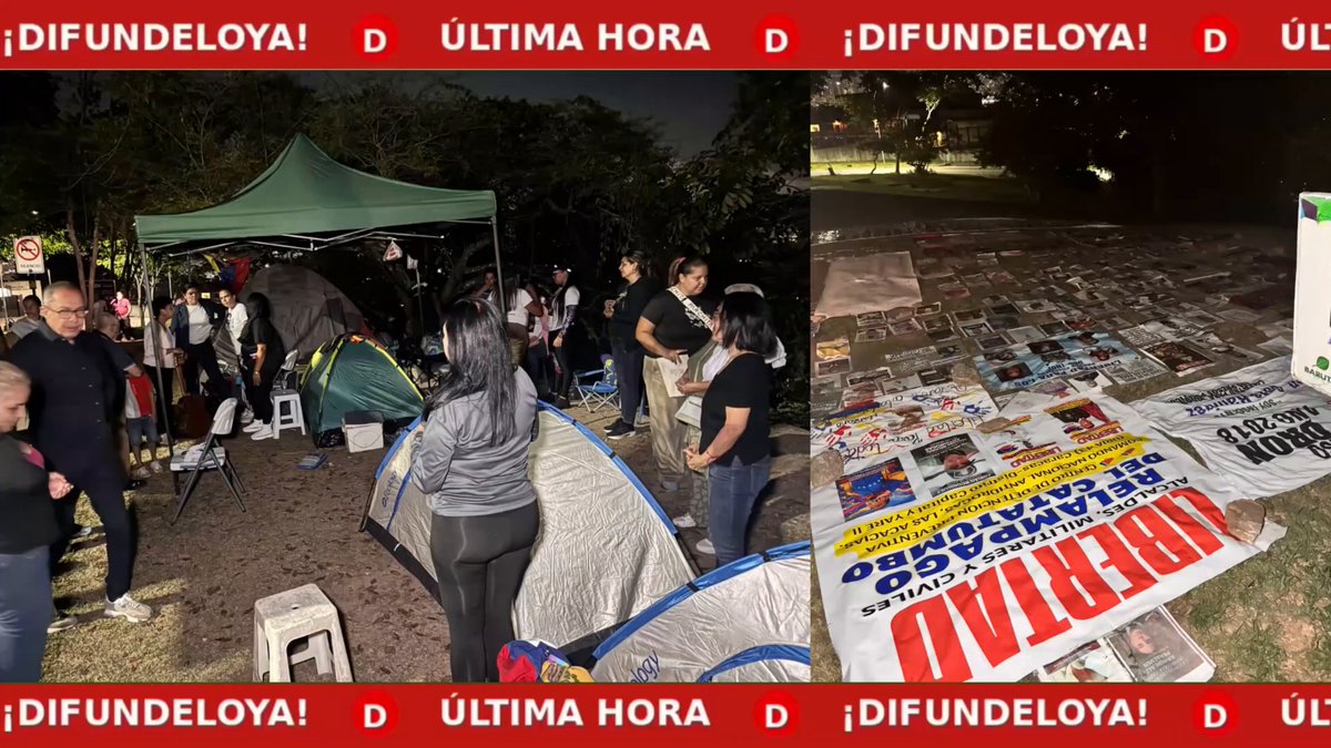 URGENTE 🇻🇪 | AHORA🚨 | Cuarta noche frente a la embajada de EE.UU en Caracas, Familiares de los presos políticos, unidos en un solo grito, exigiendo la liberación de todos los rehenes secuestrados por el chavismo.