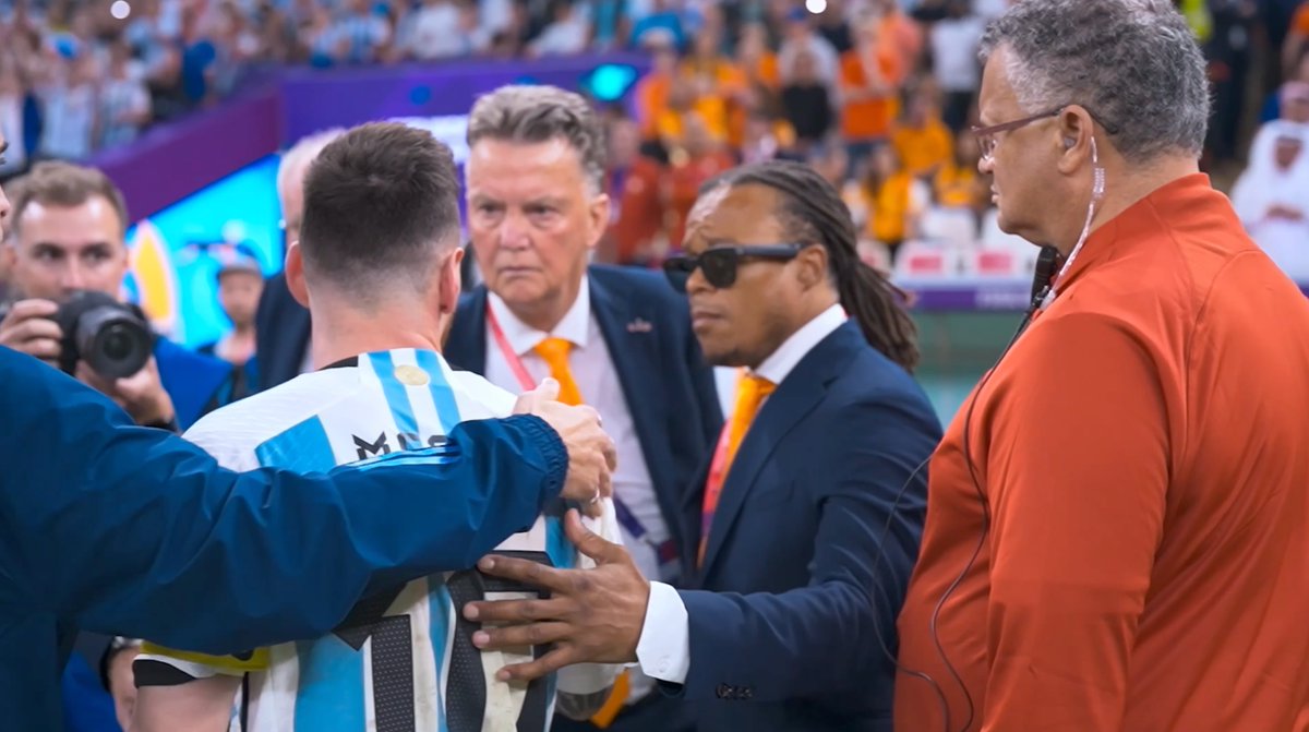 When Lionel Messi and Argentina eliminated the Netherlands in the 2022 World Cup quarter-final in one of the most heated matches in World Cup history. The game set a World Cup record with 18 yellow cards issued. 📺 Captains of the World
