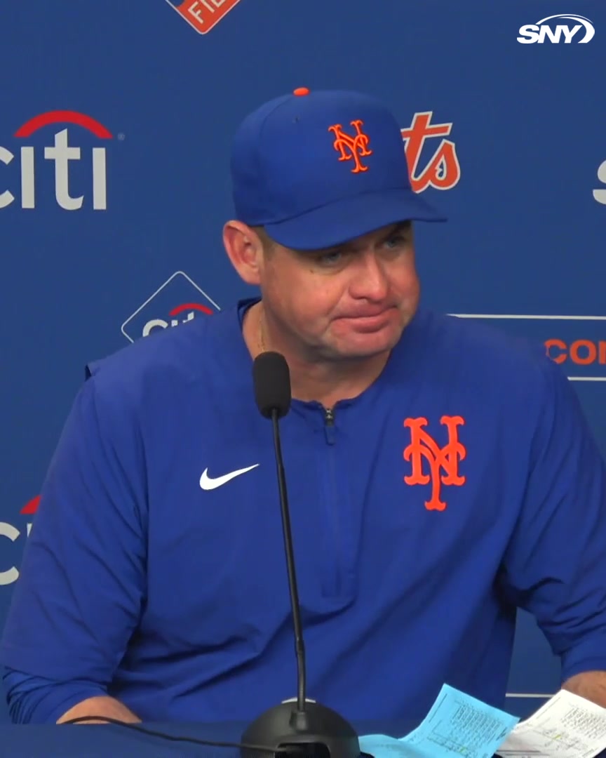 "We didn't hit that many balls hard today. Maybe 6 balls" Carlos Mendoza talks about the at-bats the Mets have taken the past 2 nights vs. the Cardinals