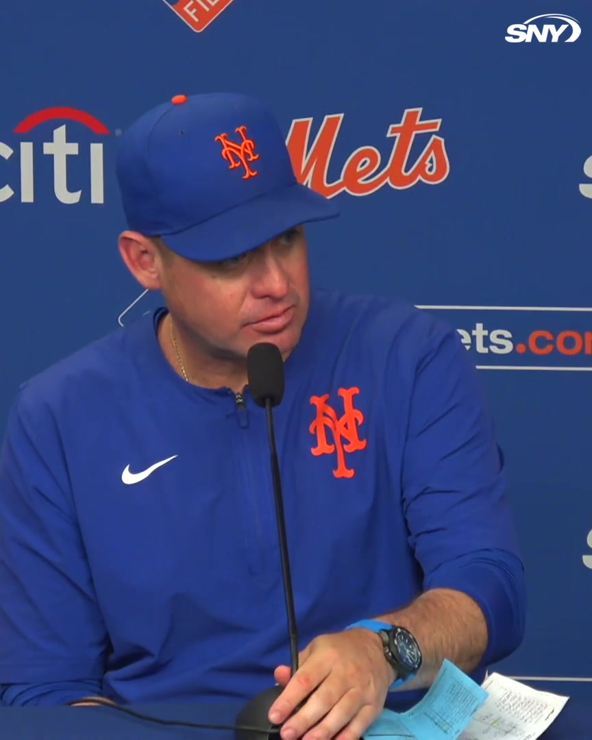 Carlos Mendoza on David Peterson's struggles: "I look at him as a guy that we're going to need to get big outs for us. I'm confident in Peterson even though it's been hard for him. You continue to trust him and continue to work with him"
