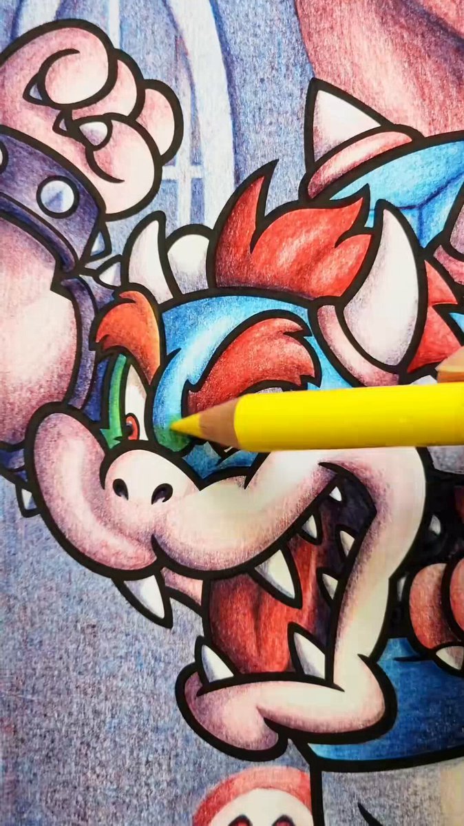 Look at the Bowser drawing coming to life 🐢👑 by sketch.punch