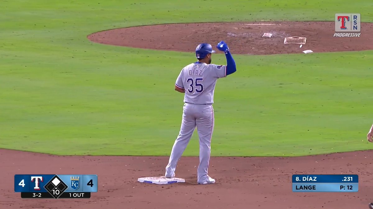 The newest Ranger comes thru in the 10th! #AllForTX