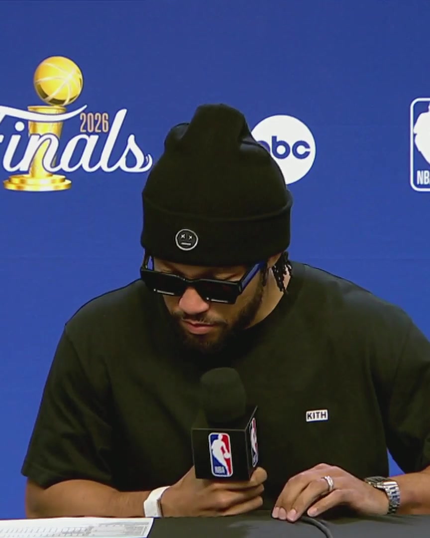 Jalen Brunson starts his postgame presser by sending condolences to the friends and family of Jonathan from North Carolina, who has passed away. Brunson called Jonathan, who he met from the Make-a-Wish Foundation and the Garden of Dreams Foundation, last week.
