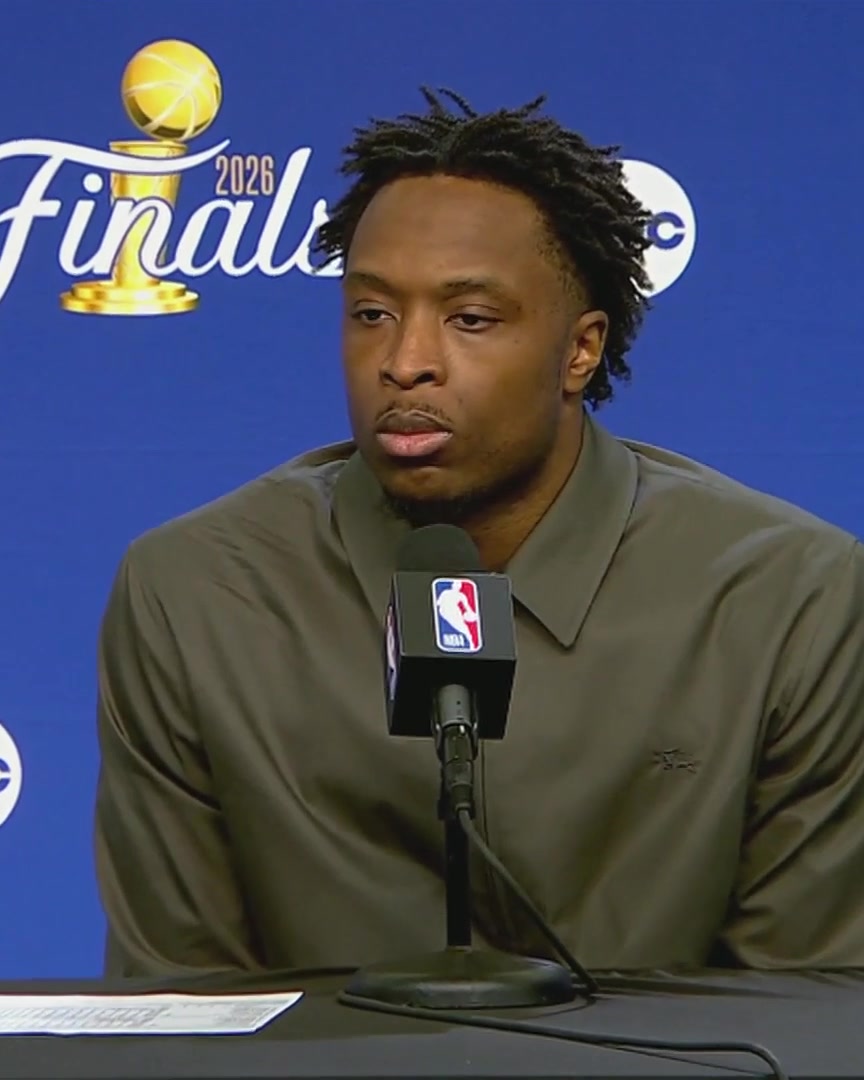 "Everyone's pretty excited. I'm excited, too" 😂 - OG Anunoby