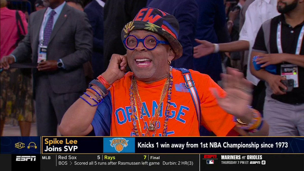 "WE DON'T QUIT! WE DO NOT QUIT!" Spike Lee reacts to the Knicks' comeback Game 4 win 🏀