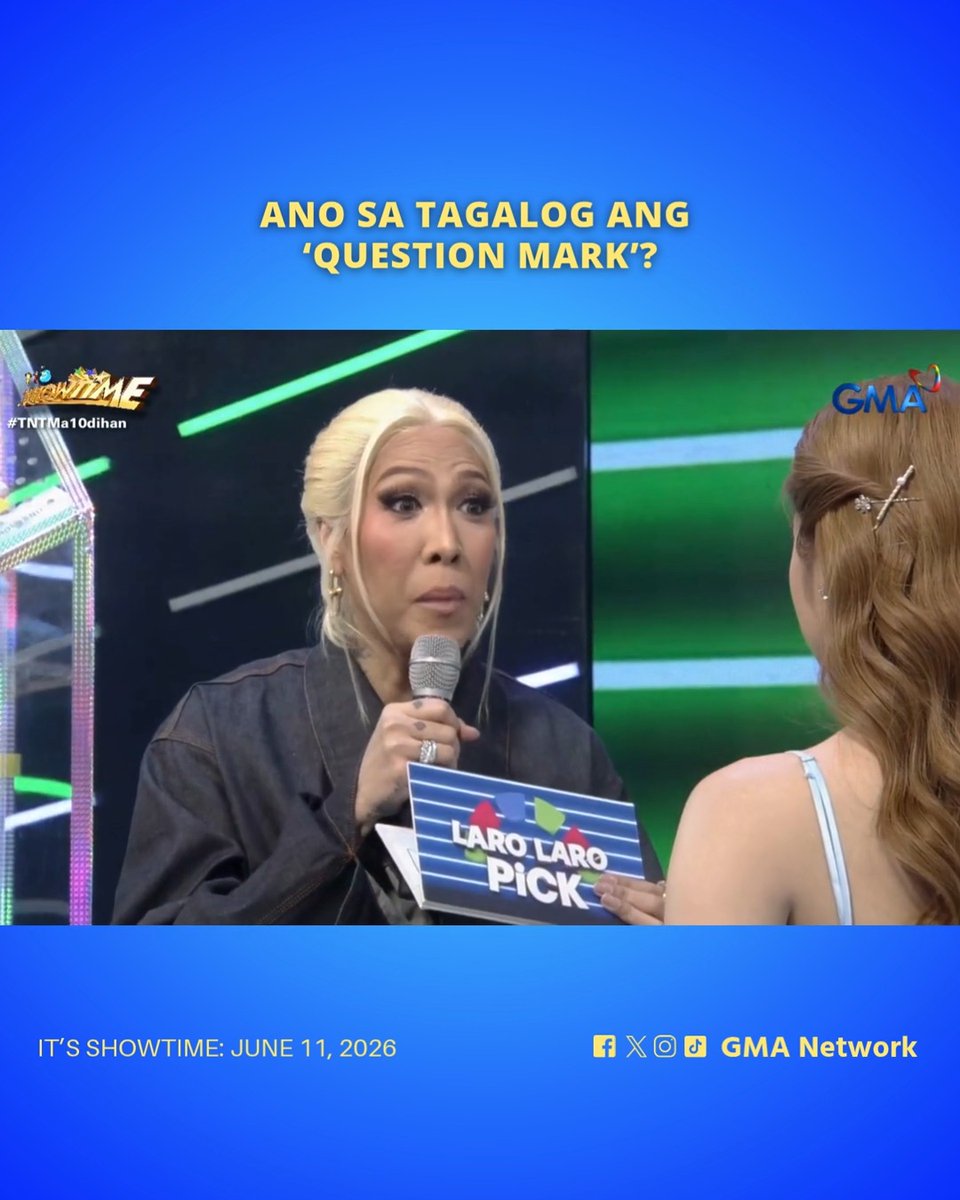 #ItsShowtime #Highlights: Alam n'yo ba kung ano ang Tagalog ang 'Question Mark'? Watch #ItsShowtime every 12:00 p.m. from Monday to Saturday on GMA. For more videos, visit: Watch the full episodes of your favorite GMA shows on the new GMA Play app. Download now on Google Play and App Store. Also available on and Android TVs! #ISTReels #ViceGanda #OliveMay