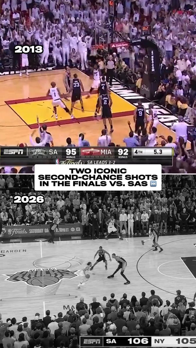 First Ray Allen, then OG Anunoby 🚨 It's never over until it's over in the NBA Finals ⏳