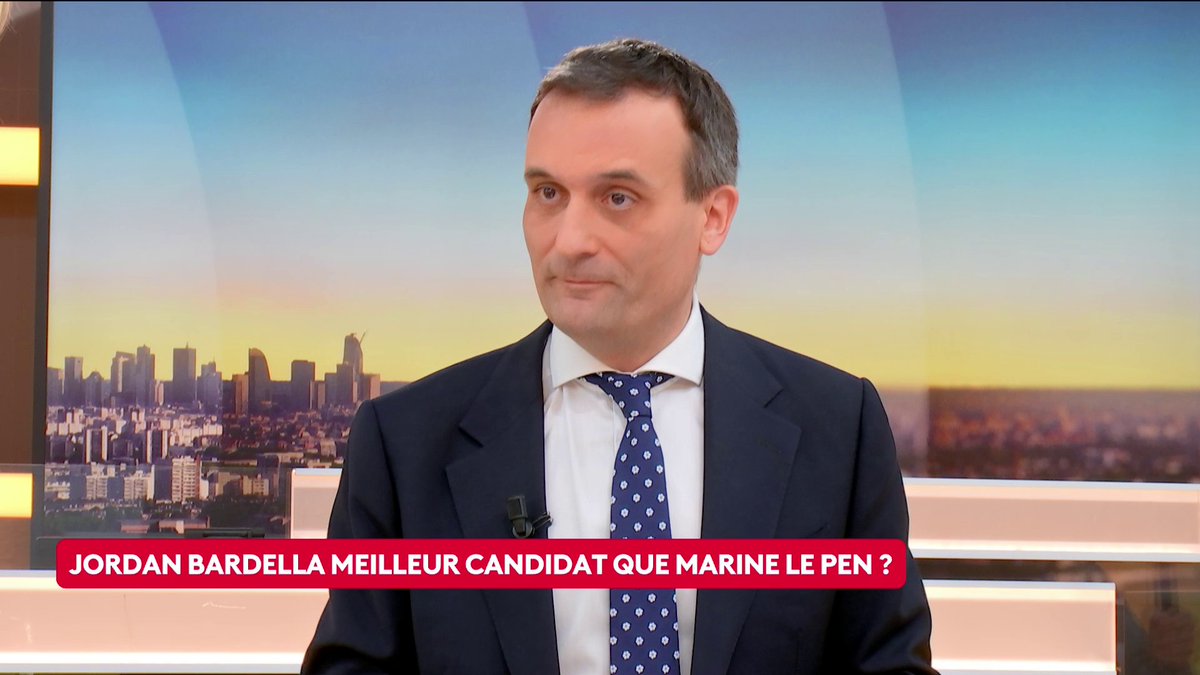🔴 🗣 "Je pense que [Jordan] Bardella [candidat en 2027], ça serait plus clair" que Marine Le Pen, estime Florian Philippot, président des Patriotes. "Bardella, c'est un mélange entre la pensée de Macron et le bling-bling de Sarkozy", critique-t-il. #canal16