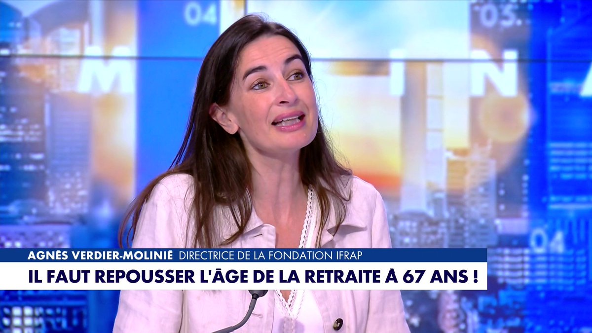 🚨💸 Agnès Verdier-Molinié, directrice de l'IFRAP et favorable à la retraite par capitalisation, nous explique que dans le système actuel, la retraite à 67 ans est inévitable. Il est temps de renverser la table et de changer de système de retraite !
