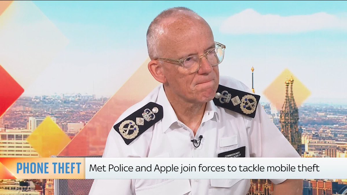 Met Police Commissioner, Sir Mark Rowley, tells Sophy Ridge that what is happening in Belfast 'isn't a protest, people setting fire to cars, that's violent disorder'.