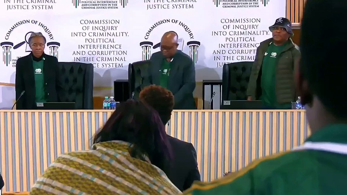 The Madlanga Commissioners don the Bafana Bafana jerseys today in support of the national team ahead of the FIFA World Cup 2026 opening match against Mexico