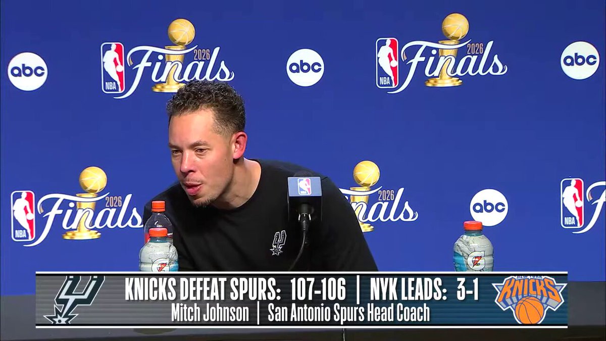 Mitch Johnson: "By no means am I not acknowledging the Knicks and what they've done and give them credit for playing good basketball. But we feel like we've decided the outcome of all four games"