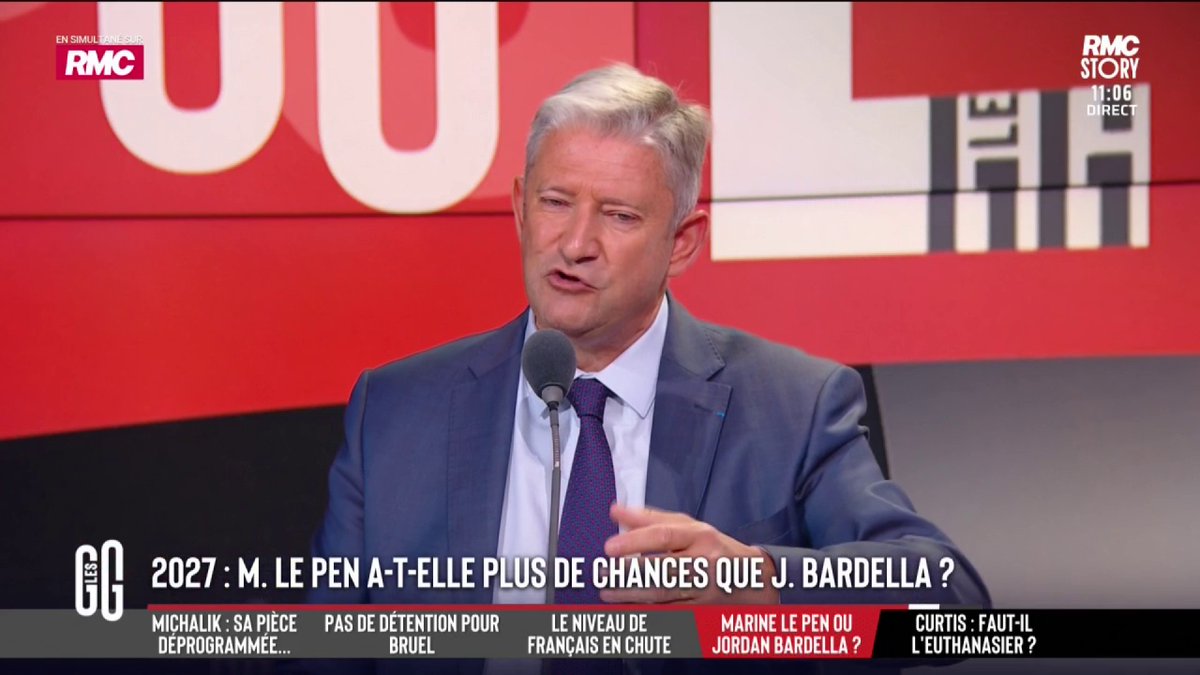 🇫🇷 2027 : Marine Le Pen a-t-elle plus de chances que Jordan Bardella ? 🗣️ Emmanuel de Villiers : "Jordan Bardella est un meilleur candidat. Il est moderne, plus pro-entreprise, plus libéral. Marine Le Pen est incohérente. Elle a un programme économique socialiste." #GGRMC