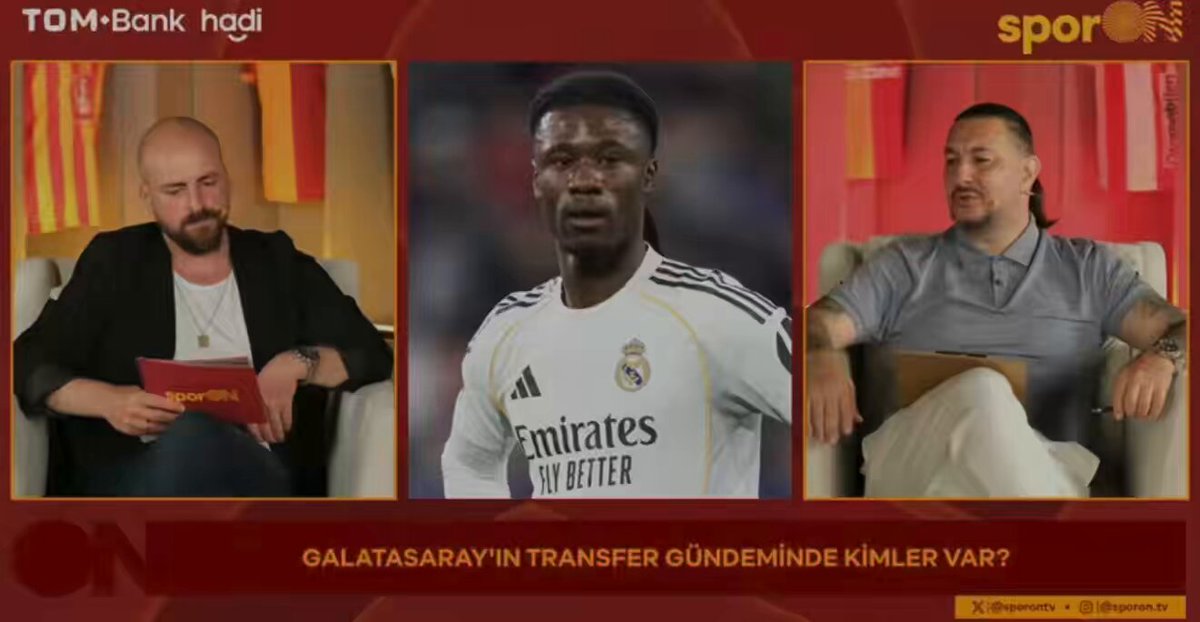 Necati Ateş: “Camavinga transferini gerçekçi bulmuyorum. Şöyle bir ihtimal olur; Aston Villa gelir Sara’ya 35 milyon euro verir alır sende üstüne 15 milyon koyar Camavinga’yı alabilirsin. Şampiyonlar Ligi’nde seni başka bir seviyeye çıkarır. İlk 8 hayalleri kurarsın.” (SporON)