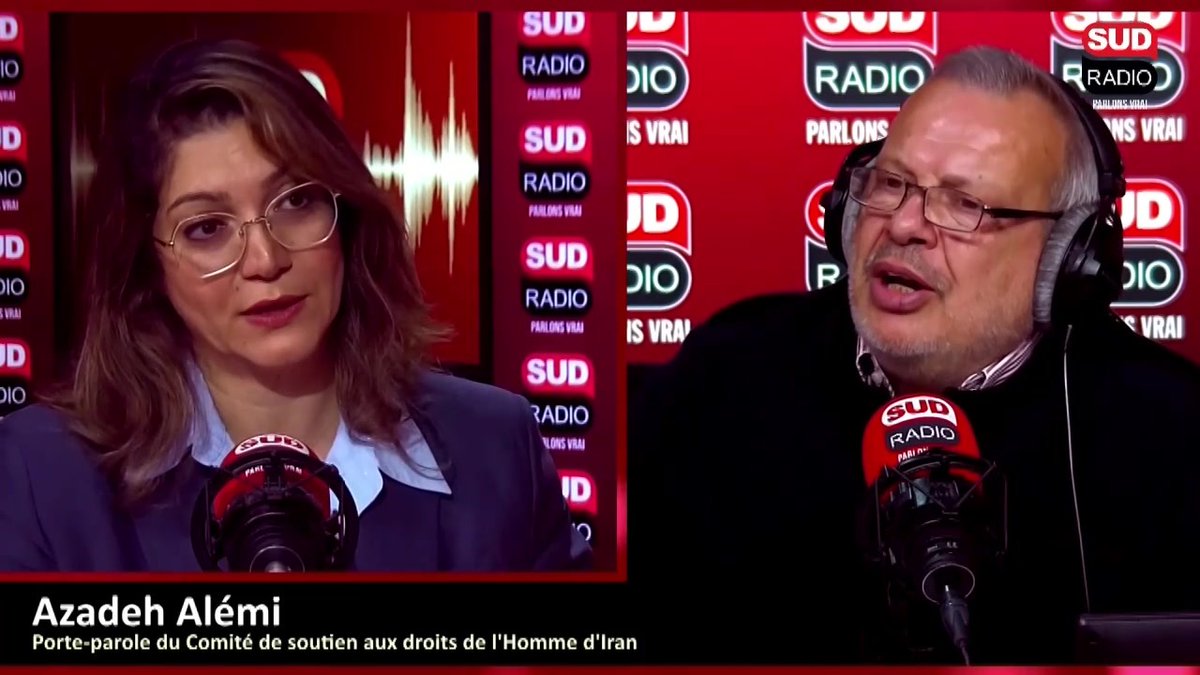 🗣️ AZADEH ALEMI :"Depuis janvier, on compte plus de 700 exécutions en Iran. Ce régime tue, ce pays bas les records d'exécutions" #LaFranceDansTousSesÉtats Suivez le direct sur Sud Radio et réagissez au 0 826 300 300