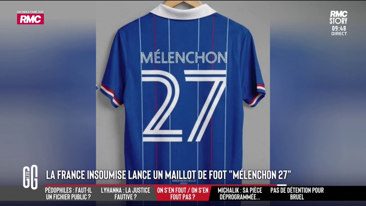 Ça les met vraiment en PLS cette histoire de maillots de foot Mélenchon 😅 Par contre les leçons de dignité d'une propagandiste raciste et génocidaire on s'en passera...
