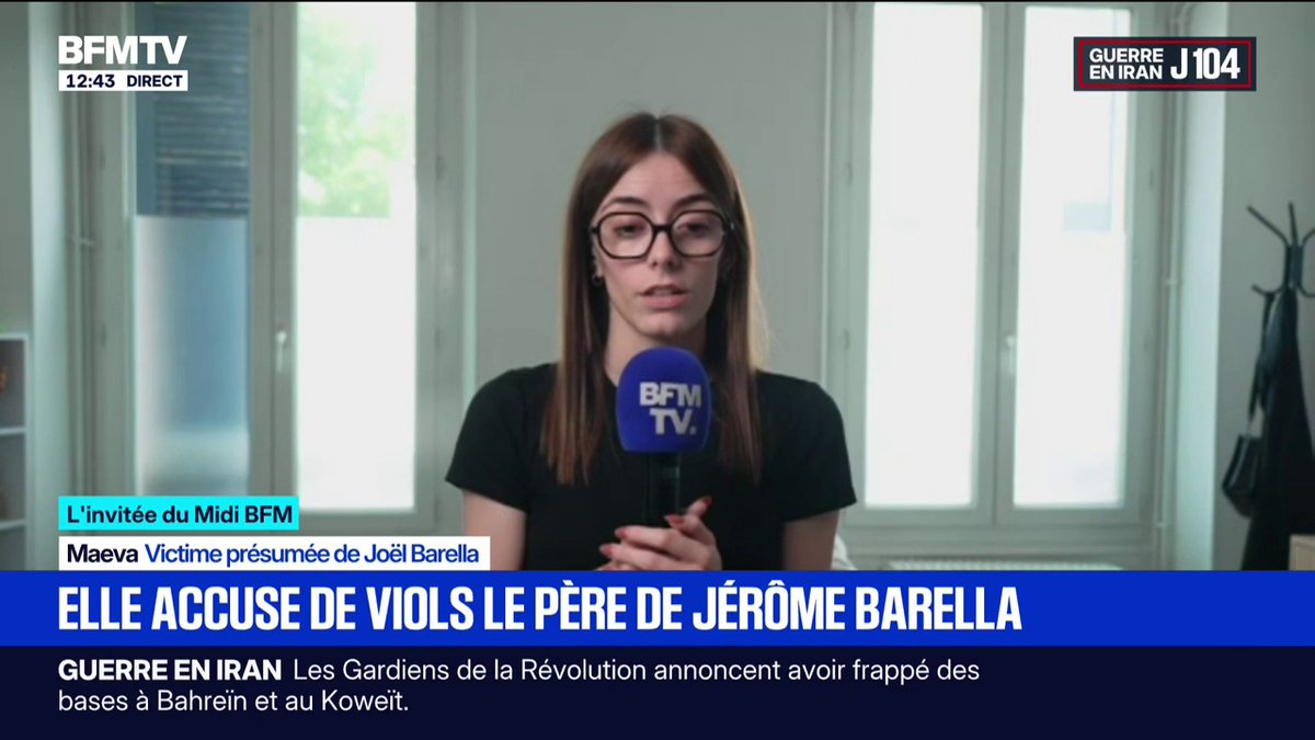 "Je n'ai jamais rien dit par peur", confie Maeva, victime présumée de Joël Barella, père de Jérôme Barella