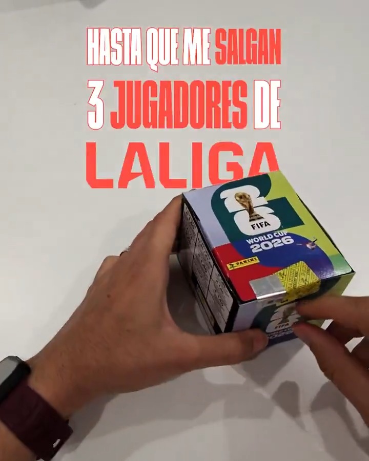 👀 Abriendo sobres de PANINI ESPAÑA hasta que salgan 3 jugadores de LALIGAEASPORTS. LALIGAesMundial | PaniniLALIGA
