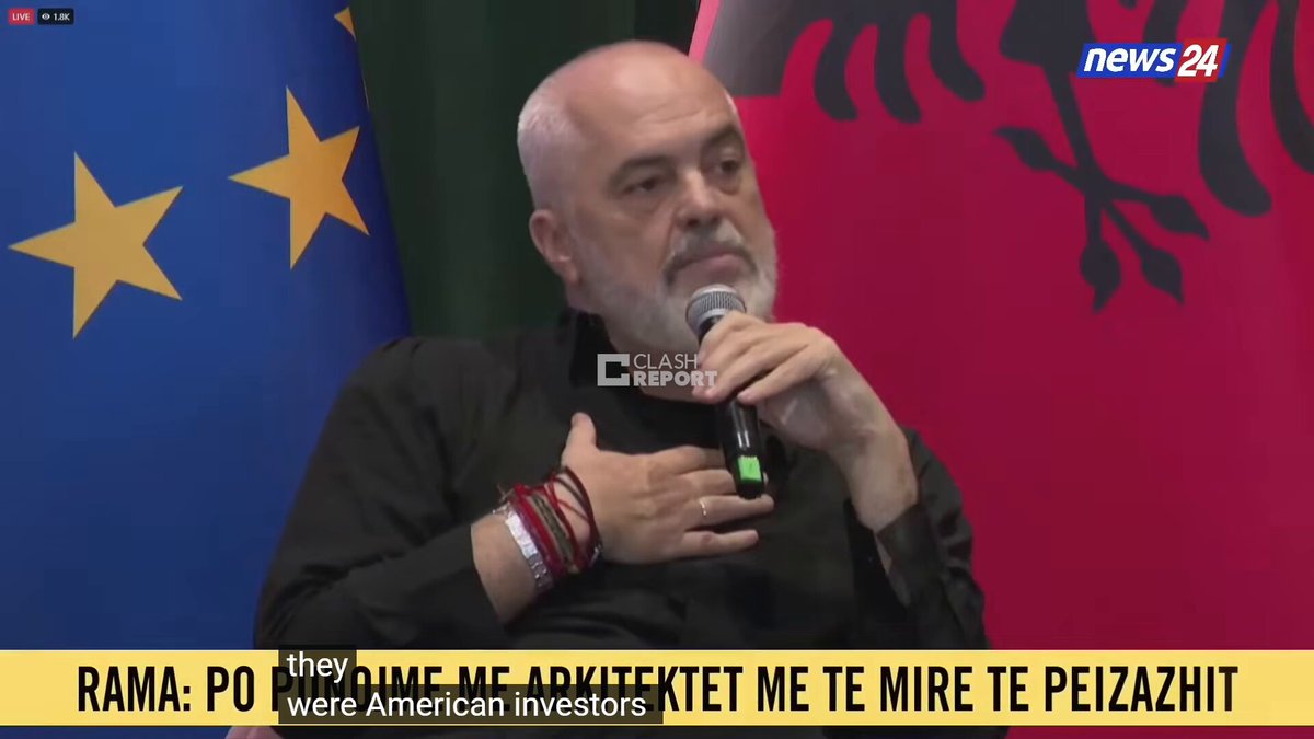 Albania’s PM Edi Rama: On the one hand, people tell me that I am always Soros’ man. Now I am Kushner’s man. Make up your minds about who I am.