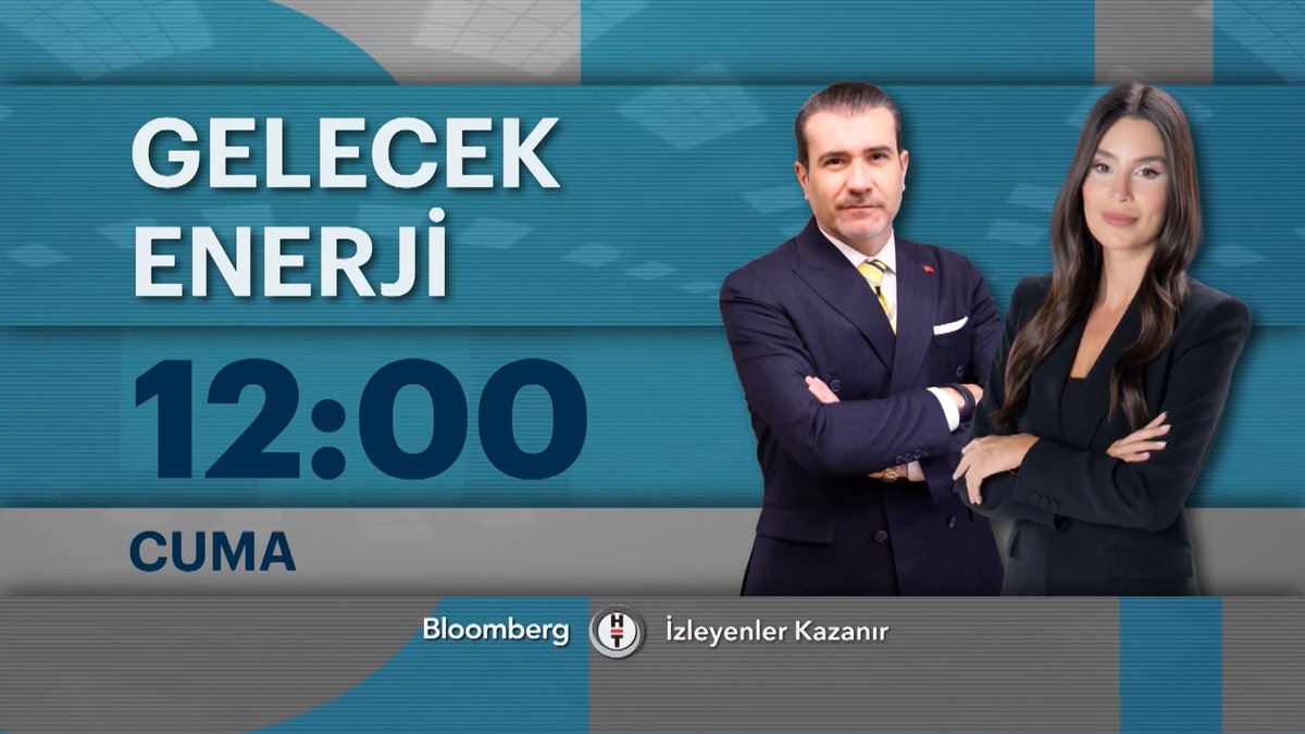 📍 Gelecek Enerji, Cuma 12:00'de Bloomberg HT'de. Bu haftanın konuğu Elektrik Dağıtım Hizmetleri Derneği Yönetim Kurulu Başkanı Barış Erdeniz.
