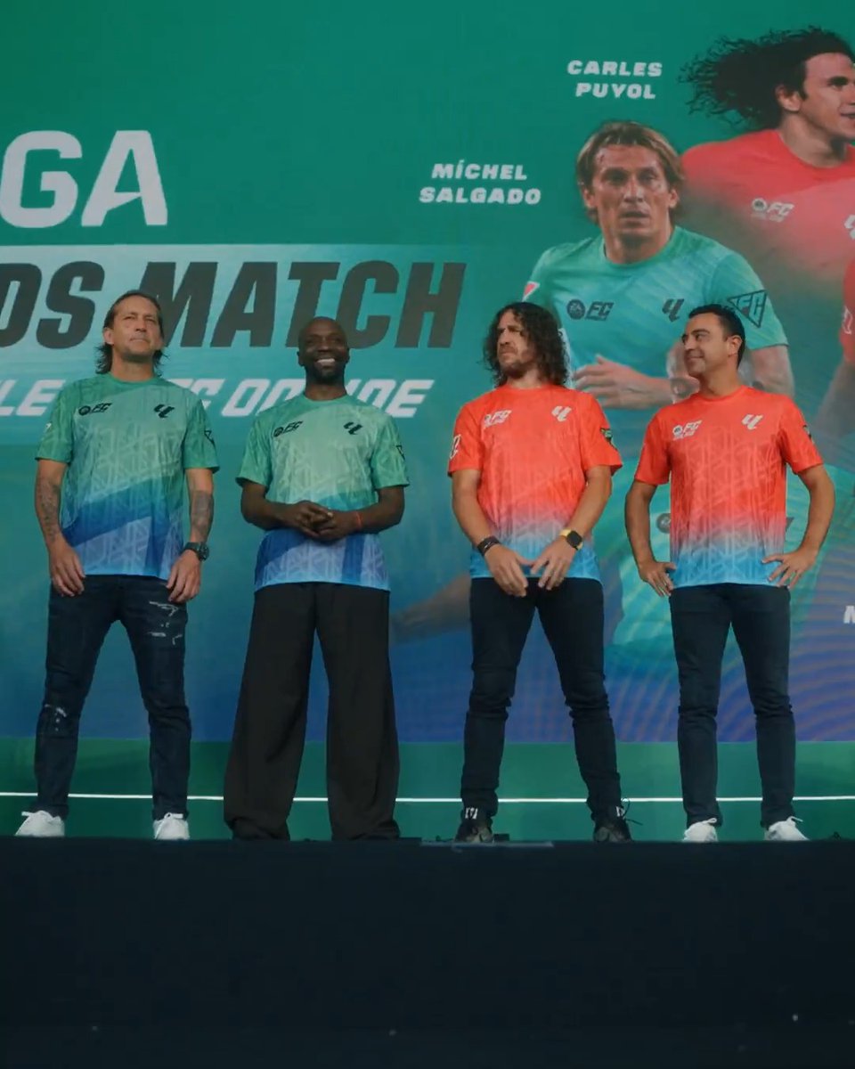 🌟 Algunas leyendas de LALIGA no necesitan presentación. Xavi, Carles Puyol, Claude Makélélé y Michel Salgado compartieron un día único en Vietnam en LALIGALegendsMatch. FCOnline | FCMobileVN | EA SPORTS FC | EA SPORTS FC ESPAÑA