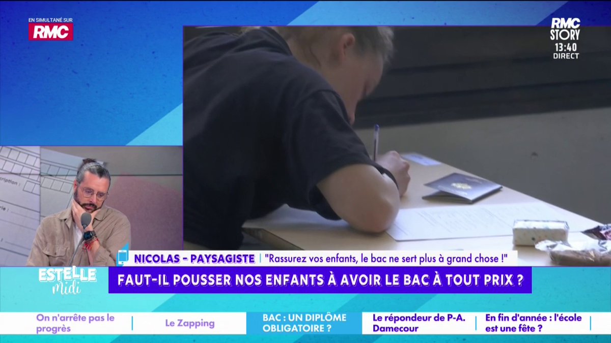 👨‍🎓 Faut-il pousser nos enfants à avoir le bac à tout prix ? 📞 Nicolas : "Moi, on me l'a donné, mon épouse ne l'a pas et on ramène 4 000€/mois ! On a du boulot ! Je ne vois aucune raison d'envoyer mon enfant en licence de socio pour grossir les bancs de France Travail !"