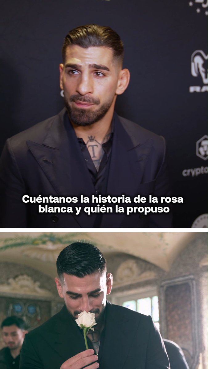 🌹🤍 Por fin tenemos una respuesta: la razón de que la rosa de Topuria sea blanca solo por el #UFCWhiteHouse