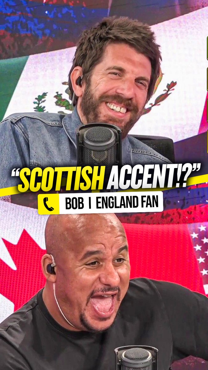 🤷‍♂️ Bob: "Why would I support Scotland!?" 🏴󠁧󠁢󠁳󠁣󠁴󠁿 Gabby: "The Scottish accent..?" 🤐 Bob: "I cannae do anything about the accent!" This very Scottish-sounding England fan has Goldstein and Agbonlahor in stitches! 🤣