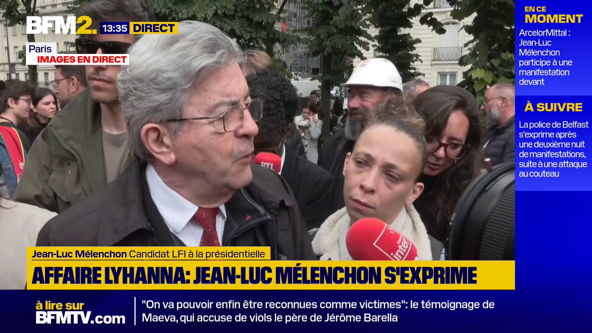 Jean-Luc Mélenchon: "C'est pas possible d'avoir dépouillé à ce point la Justice (....) Celui qui doit être le plus embêté, c’est Darmanin c’est lui qui a organisé cette pagaille. Il continue à traiter la Justice comme s’il était ministre de l'Intérieur" #BFM2