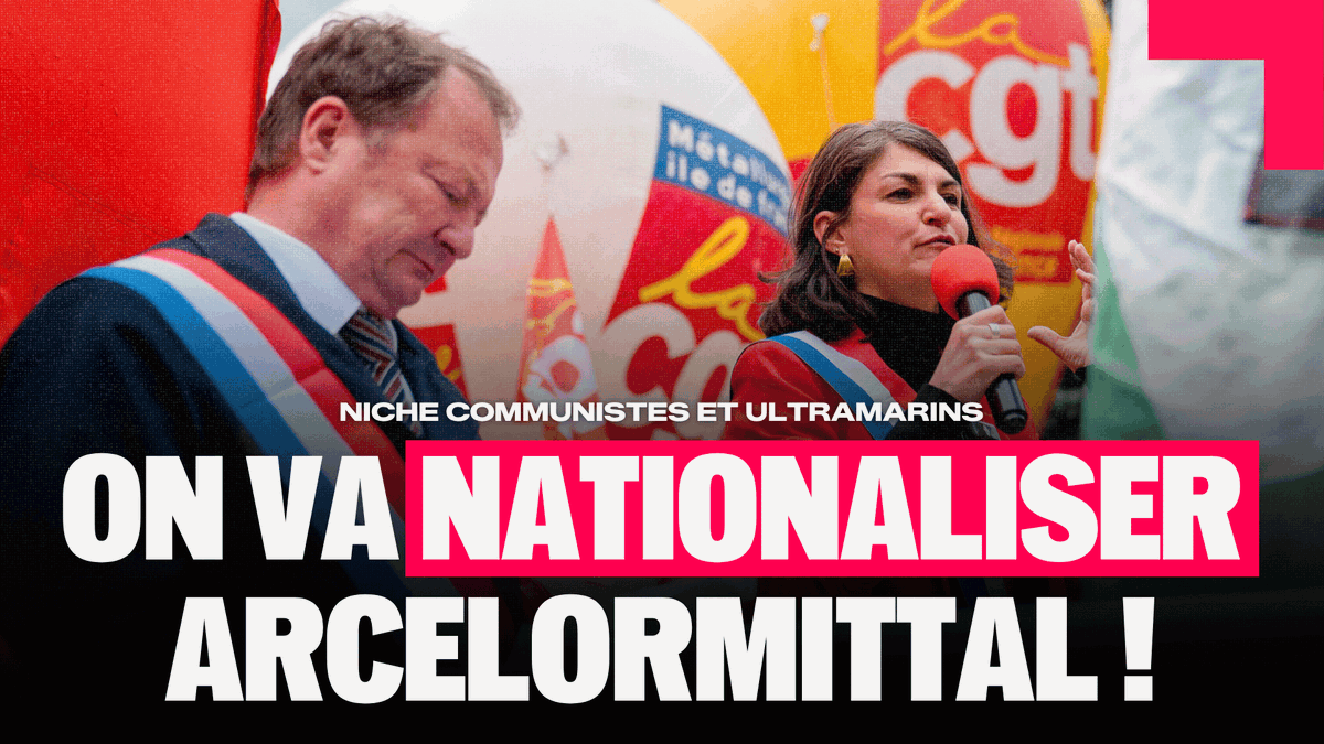 🔴🗣️ URGENT | Discours magistral de Aurélie Trouvé aux côtés de Stephane Peu et des syndicalistes d'Arcelor à quelques heures du vote sur la nationalisation d'ArcelorMittal ! « Si nous gagnons aujourd'hui et que le Gouvernement ne donne pas le dernier mot à l'Assemblée nationale, nous nationaliserons quand nous gagnerons avec Jean-Luc Mélenchon ! »