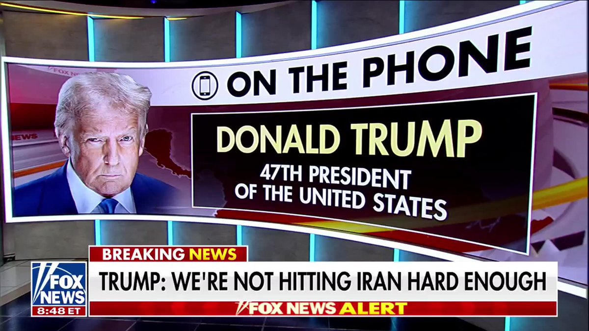 BREAKING: President Trump says Iran could “wave the white flag of surrender” whenever they want after the U.S. took out the Islamic Republic’s Navy, air force, and anti-aircraft, but slams the mainstream media on how they would cover the victory. “It could be the greatest deal in history. They could wave the white flag of surrender. They could say, ‘We surrender, we surrender. We're finished. We've had it. The United States is the greatest power. Praise be to Allah.’ And they could do all of this. They could say it loud and clear. And the fake news would say it was a great victory for Iran.” | FOX & Friends